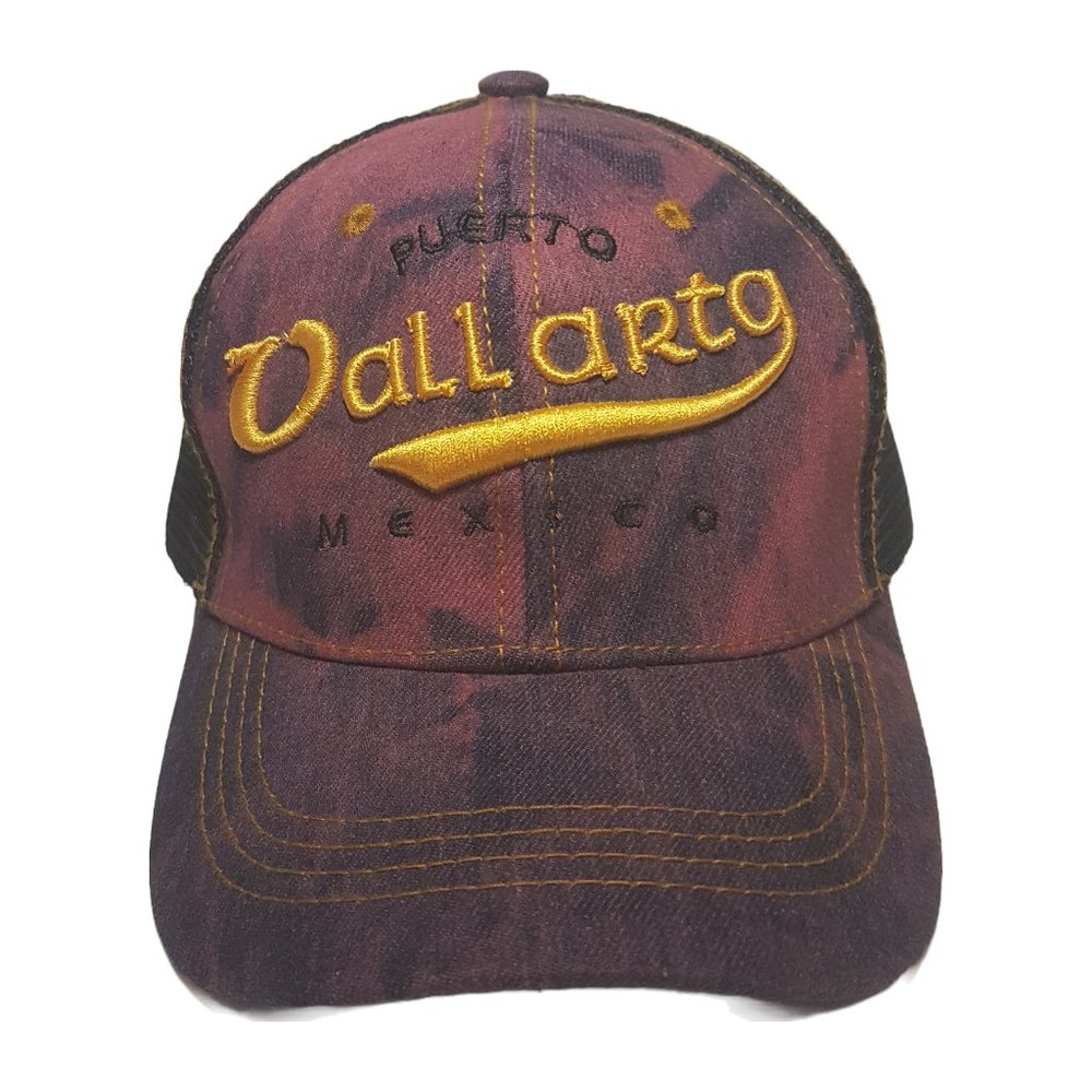 Vintage Puerto Vallarta Mexico Hat Trucker Hat Classic Cap Embroidered Unisex